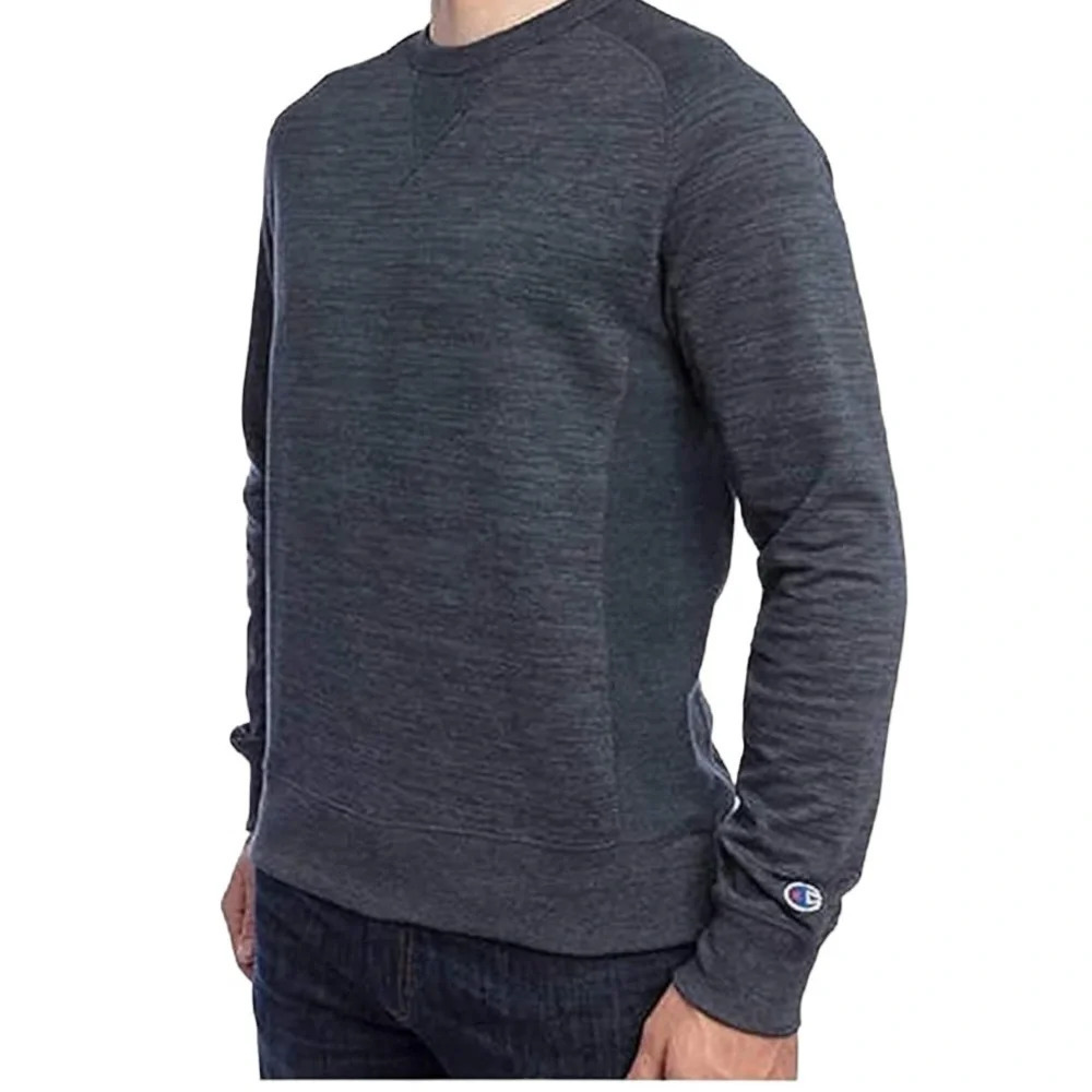 Champion Men's French Terry Crew Neck Long Sleeve Gray Sweatshirt Size M